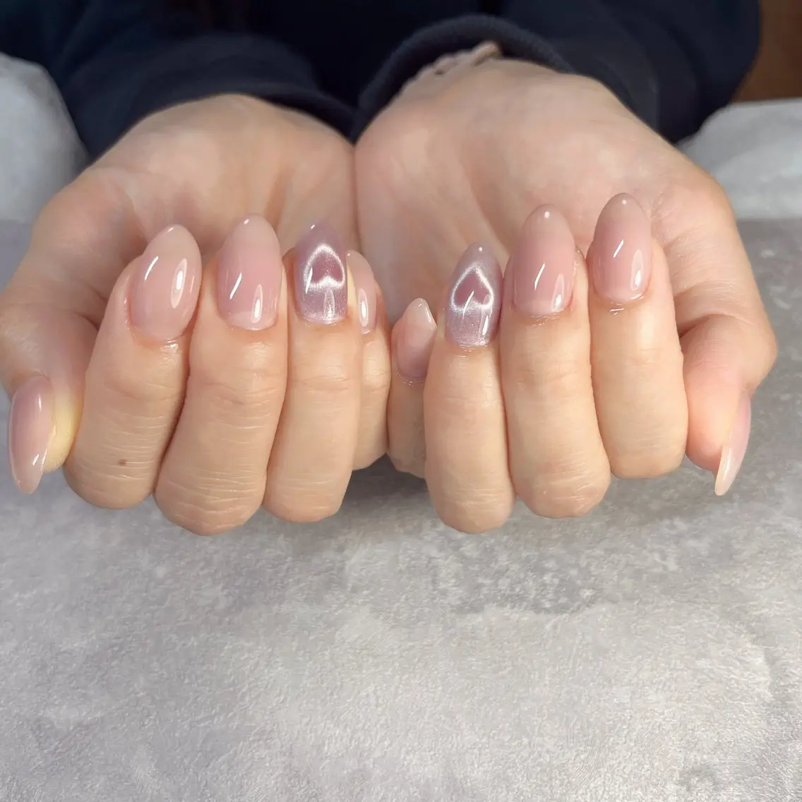 ネイル ハート マグネットネイル Room nailのネイルデザイン