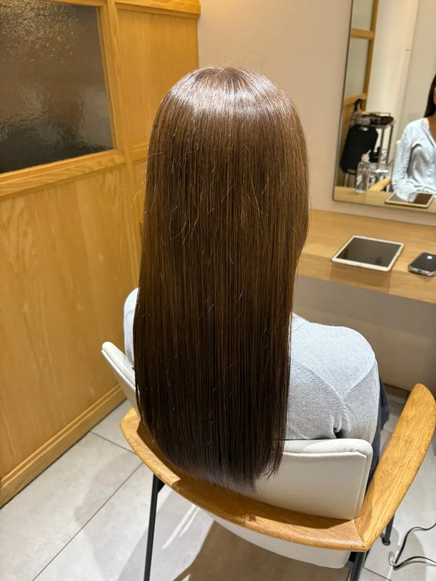 ロング カラー トリートメント ヘアカラー トリートメント 中田 佳也允のヘアスタイル