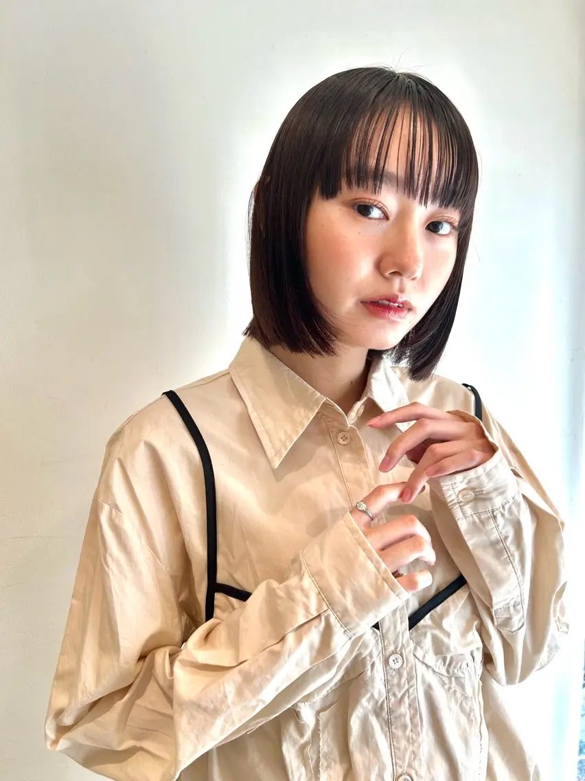 セミロング セミロングパーマ トリートメント カット トリートメント ふわっとレイヤー‪☆ 菅原 千鶴のヘアスタイル