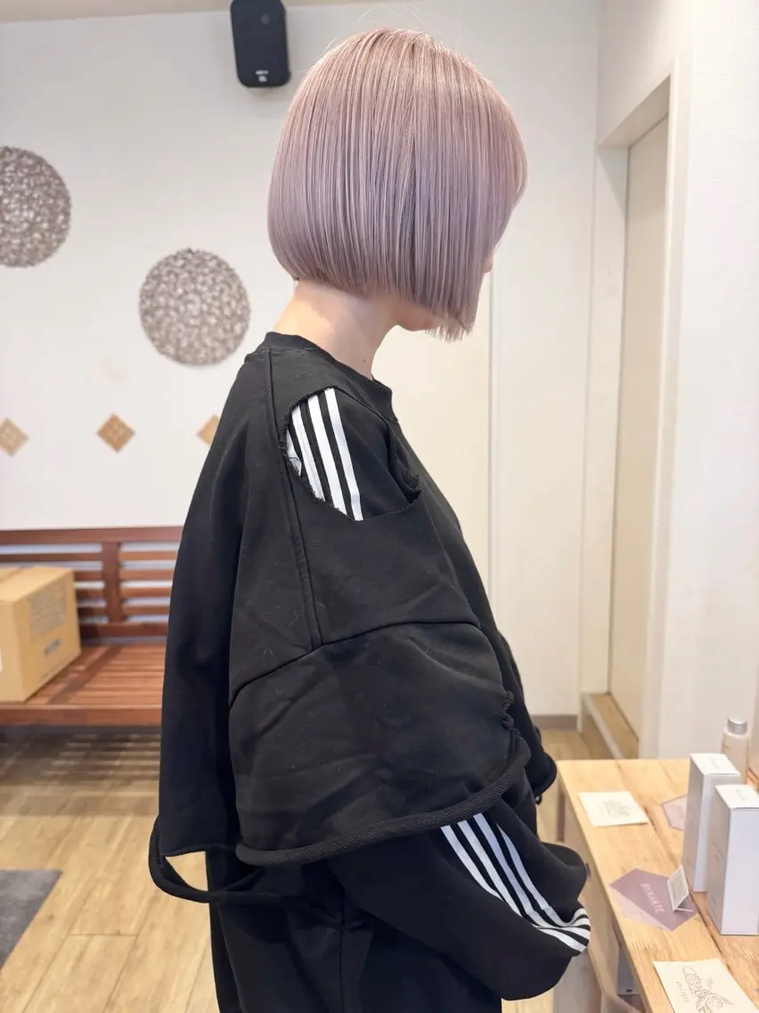 カラー ンジハ えみのヘアスタイル