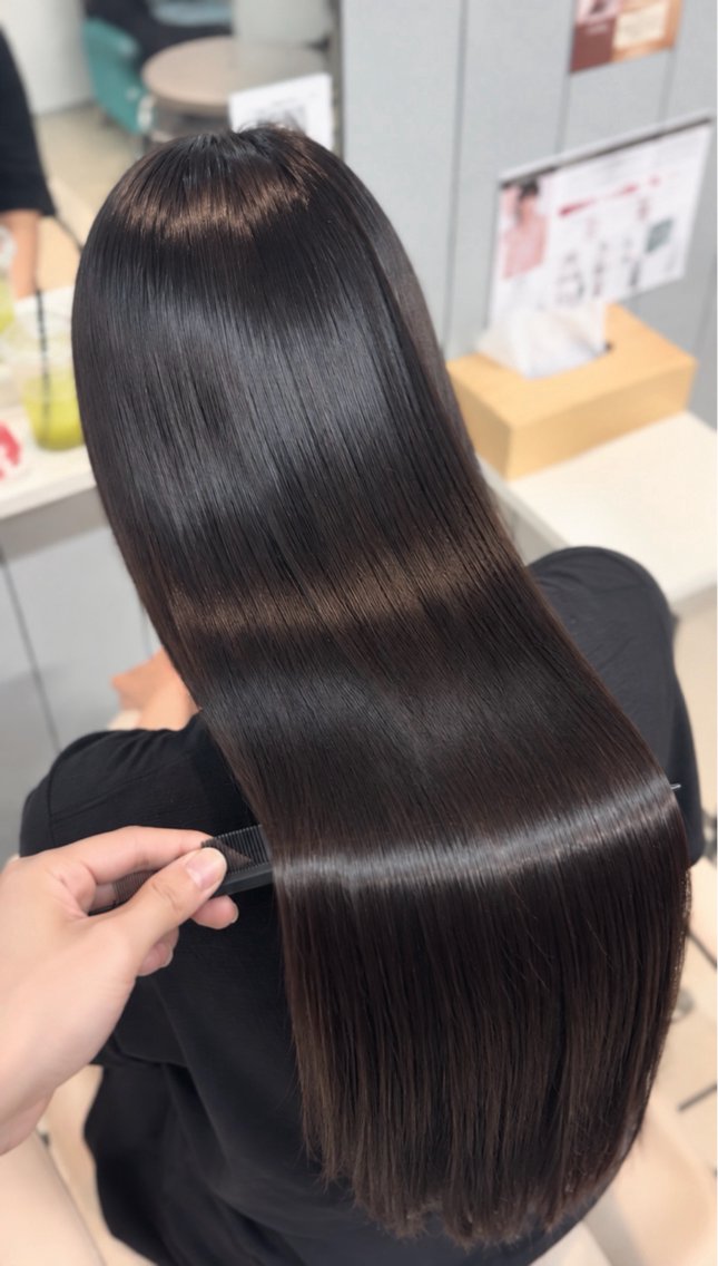 ロング カット 縮毛矯正 縮毛矯正/ 髪質改善/信之介のヘアスタイル
