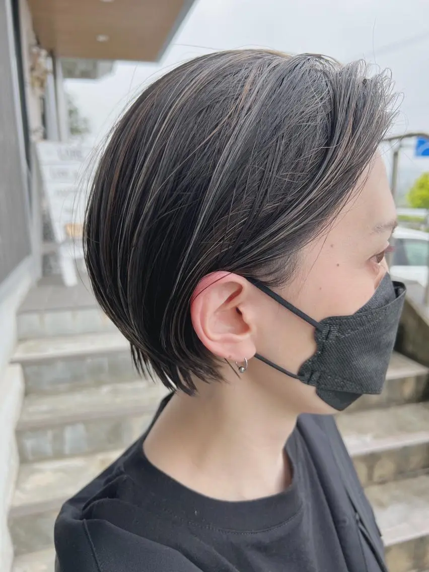 カット+カラー+ハイライト+トリートメントの写真