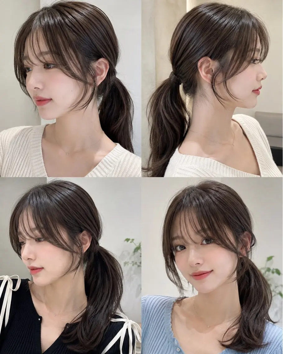 【韓国風🇰🇷🩶】結んでも可愛い♡顔周りカットの写真