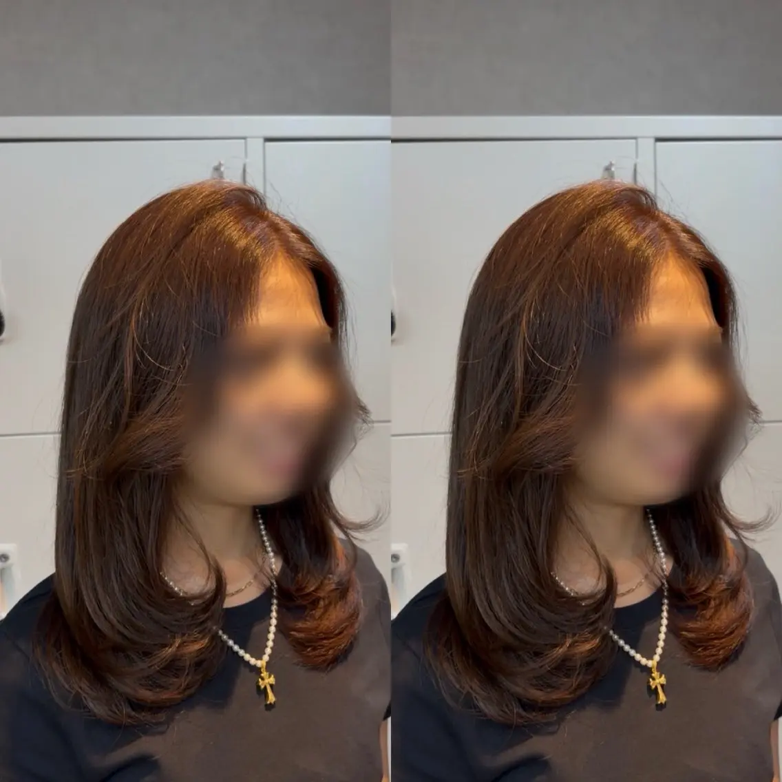 ミディアム ミディアムレイヤー くびれヘア レイヤーカット カット ヘアカラー トリートメント カットモデル募集🍒 りおのヘアスタイル