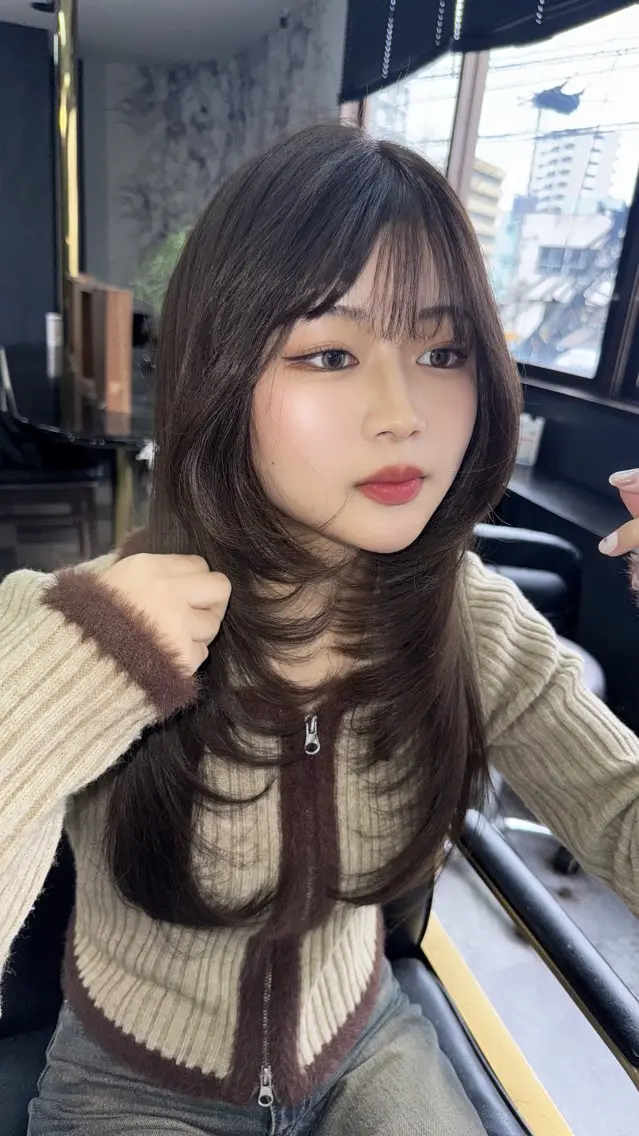 ロング カット 飯富 信二のヘアスタイル