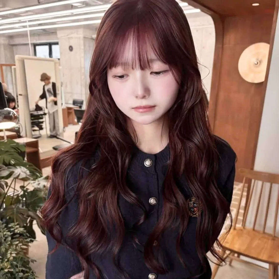 ロング ピンクブラウン ヘアカラー yuna🎀 ピンク・ラベンダーのヘアスタイル