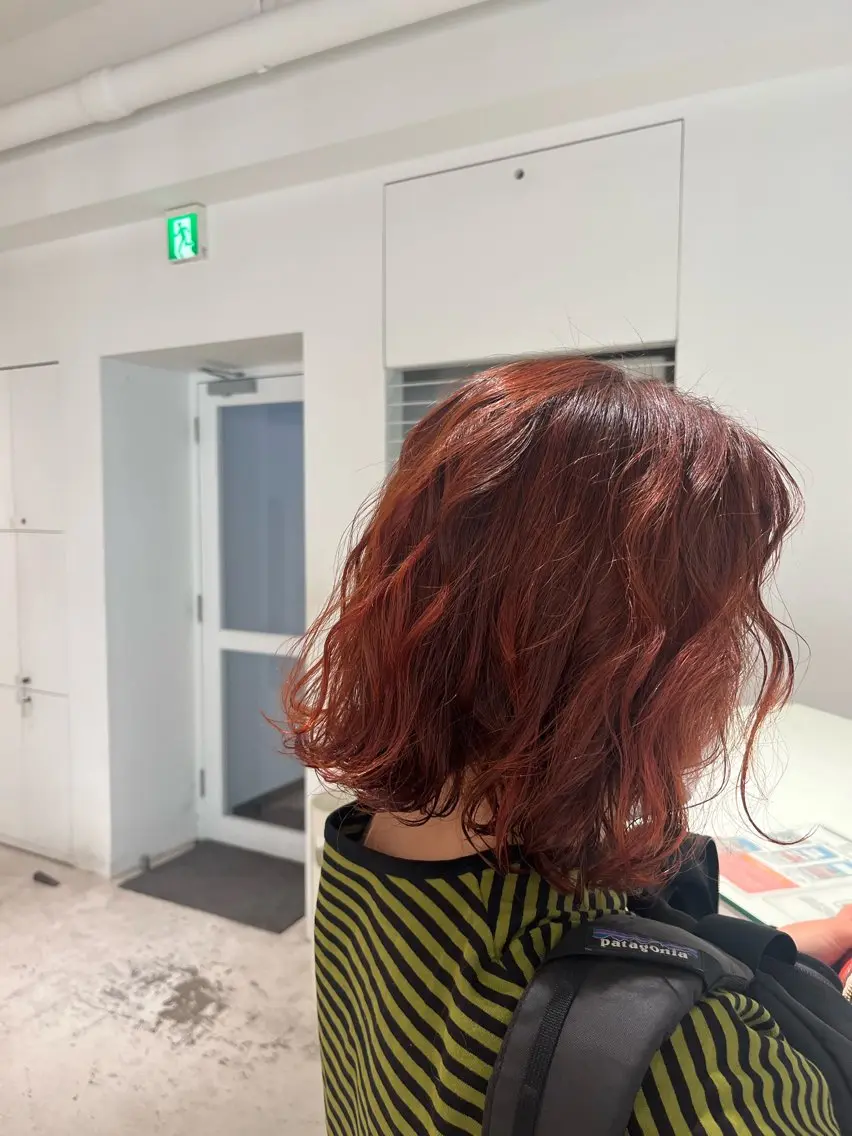 水コスメニュアンスパーマ➕カットの写真