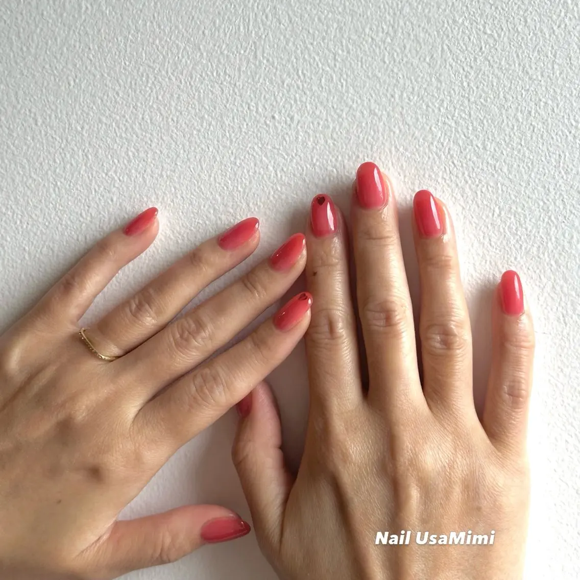 ミディアム ハンドネイル 本町ネイルNail UsaMimiのネイルデザイン