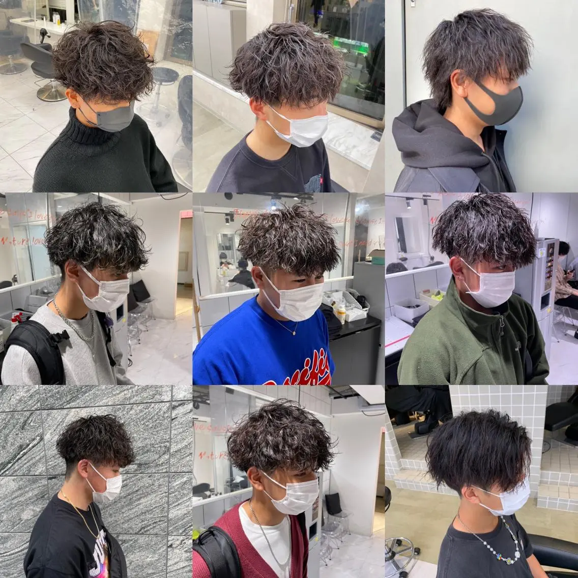 ショート カラー パーマ メンズ 【メンズサロン】 BLUCK 横浜のヘアスタイル