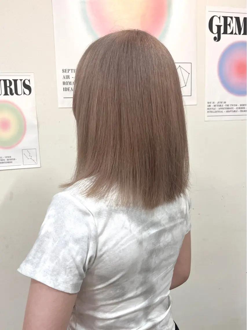 ミディアム LUCK rizunaのヘアスタイル