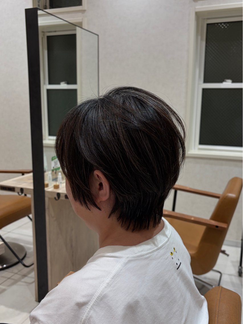 ショート ⭐️うる艶カラー 募集　まゆ⭐️のヘアスタイル