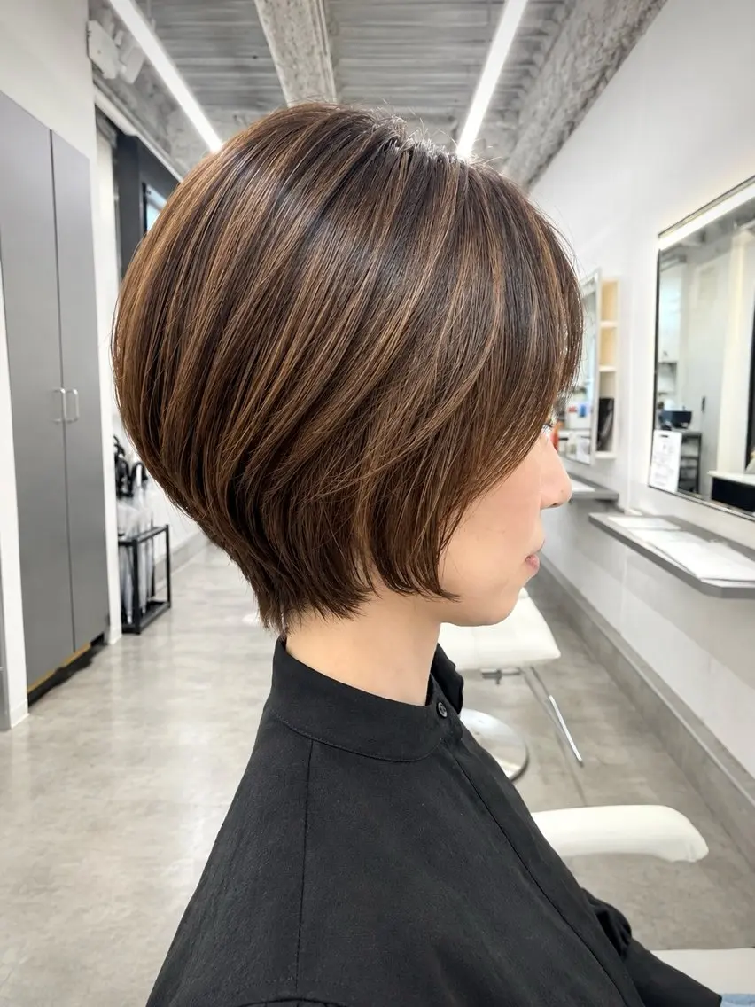 ショート カット ヘアカラー 関山浩平ショート /ボブ/ヘアセットのヘアスタイル