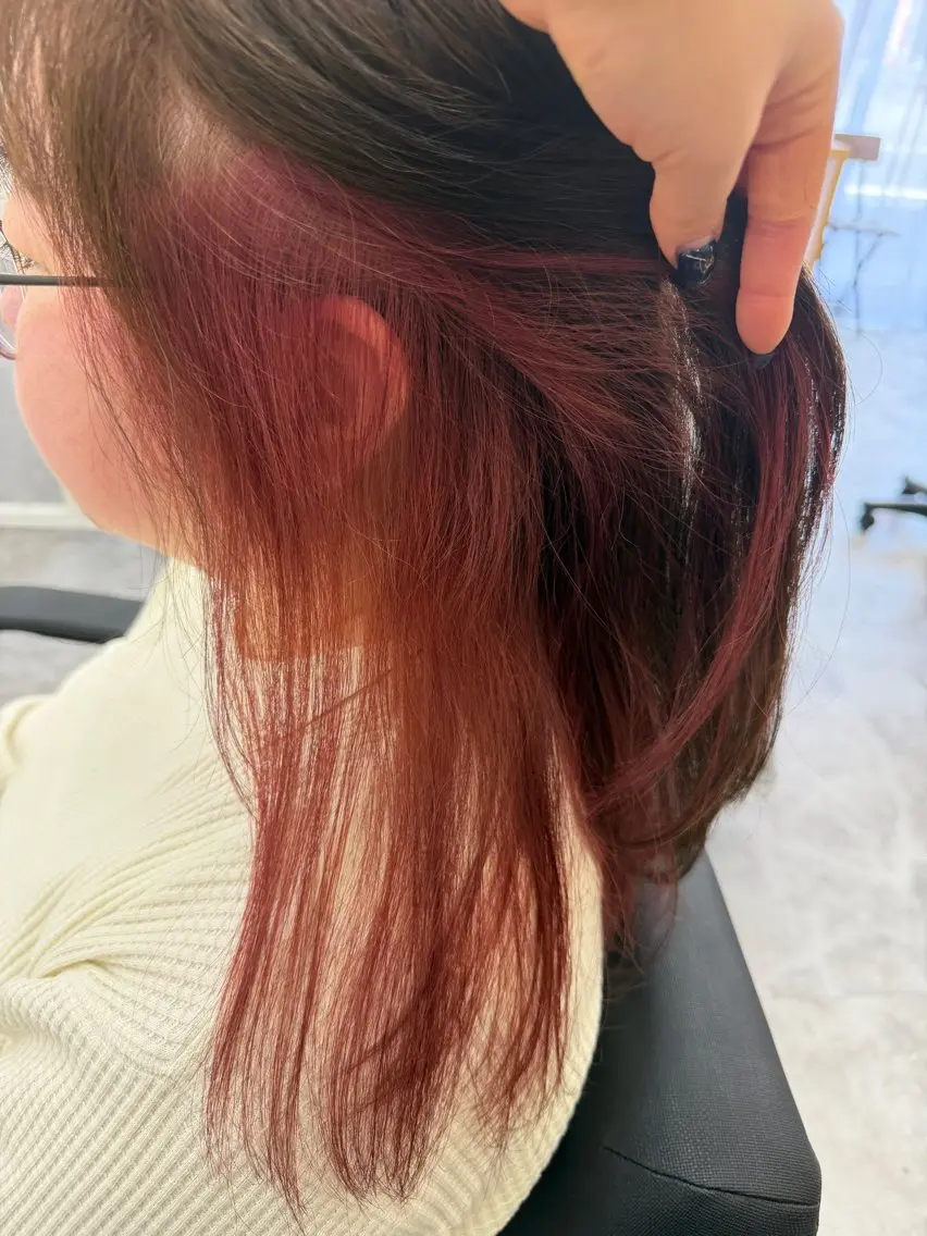 ミディアム カラー ヘアカラー トリートメント 🪷𝙁𝙪𝙠𝙖 東川口🪷のヘアスタイル