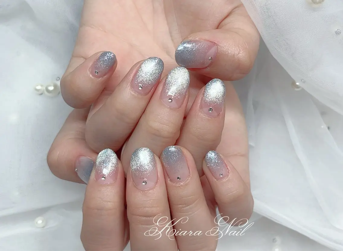 ネイル グラデーション マグネットネイル 🍭Kiara Nail🍭のネイルデザイン