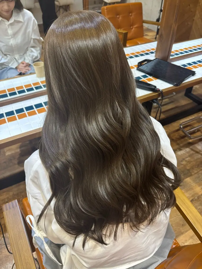 ロング ヘアカラー トリートメント ♥️ボブ/ブリーチ なしカラー/mahoのヘアスタイル