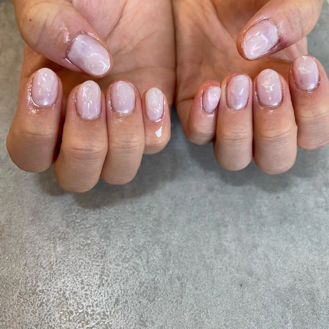 ネイル オーロラネイル ぷっくりネイル Nail Salon Gummi.のネイルデザイン