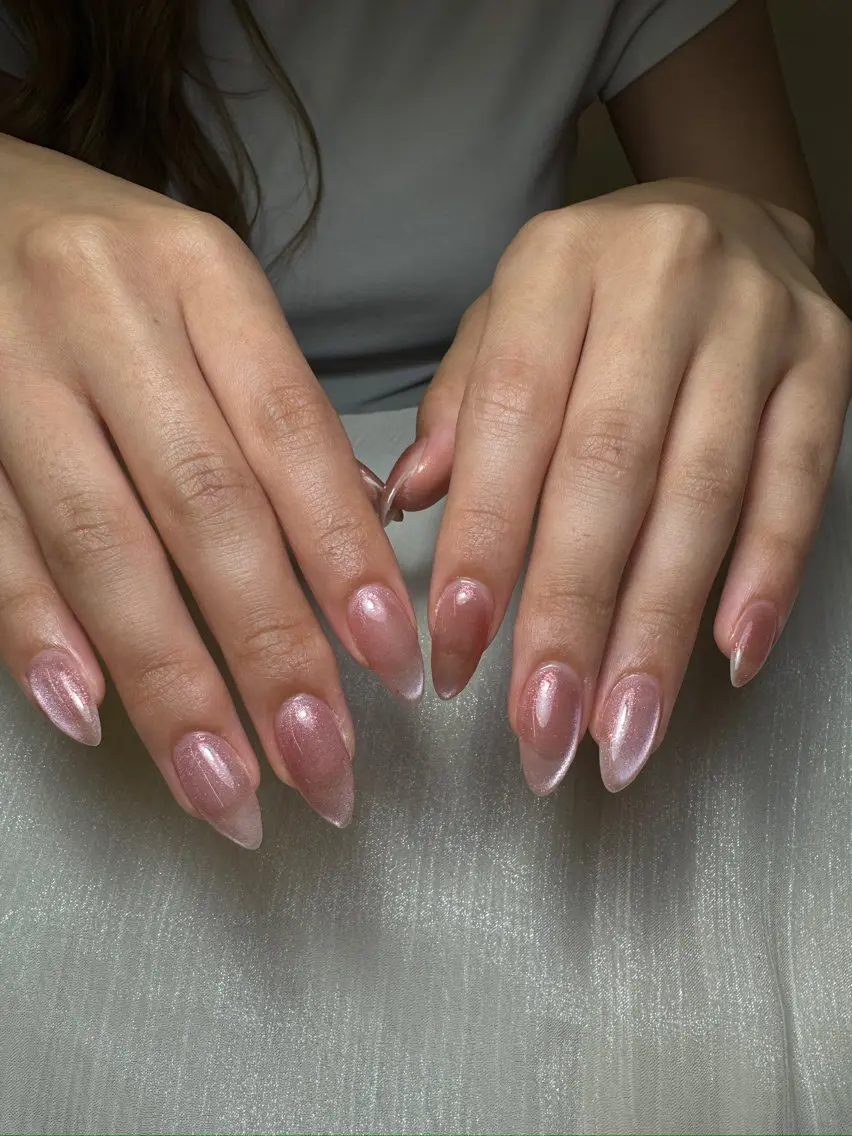 ネイル ハンドネイル ユリ🎀長さだし/ パラジェル/持ち込みのネイルデザイン