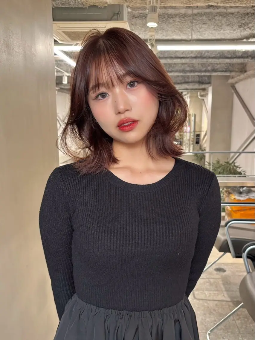 ミディアム ヘアカラー fev nanaのヘアスタイル