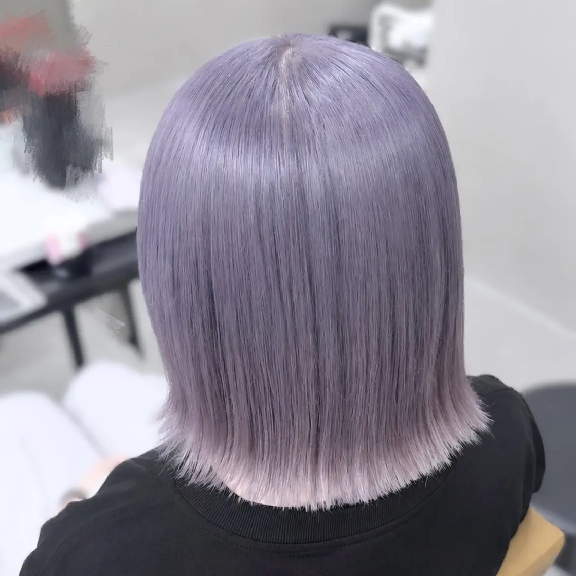 ミディアム ヘアカラー トリートメント ホワイトカラー/ブリ ーチ🤍SHIN🤍のヘアスタイル