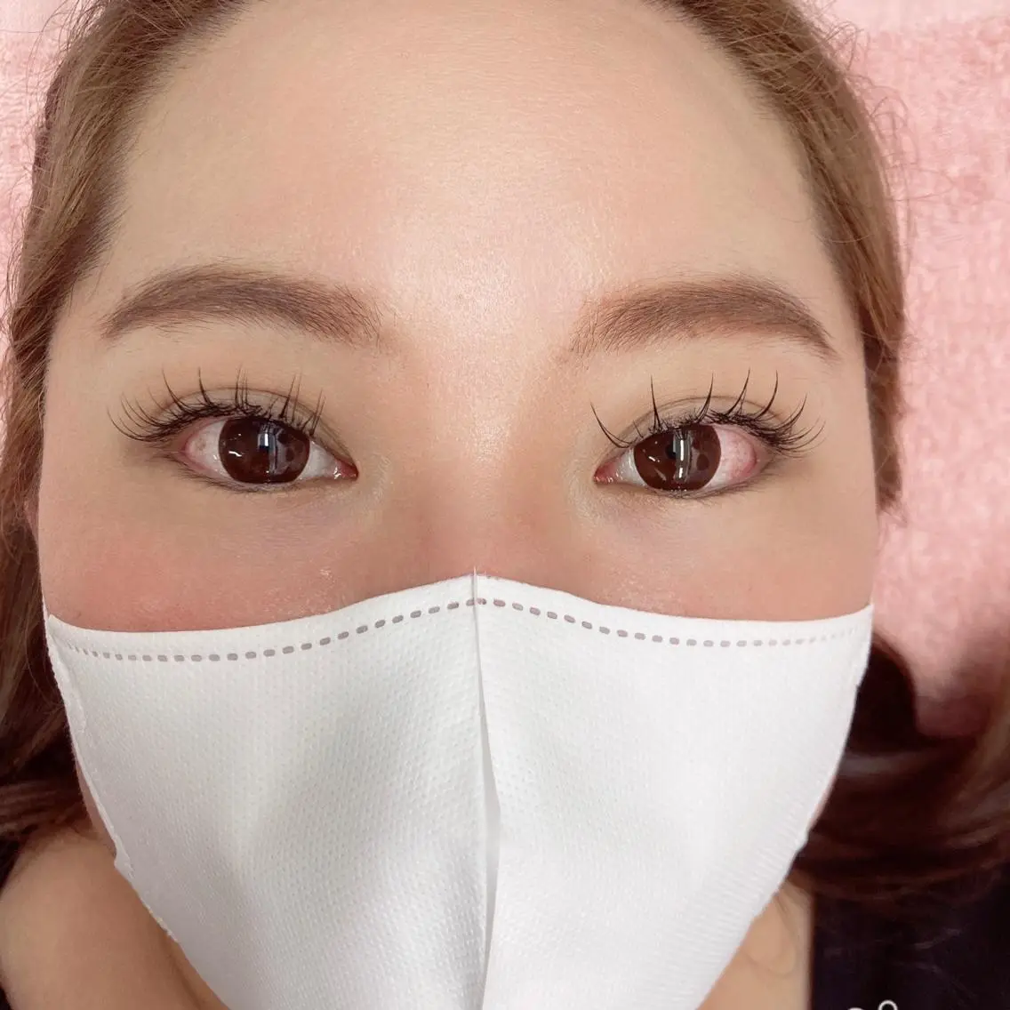 ワンホンマツエク💒（束感を強調したマツエクデザインです）の写真