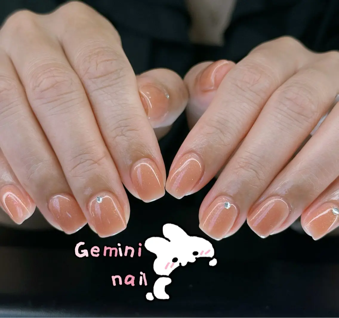 ネイル フラッシュネイル ワンカラーネイル Gemini nail.Yukiのネイルデザイン