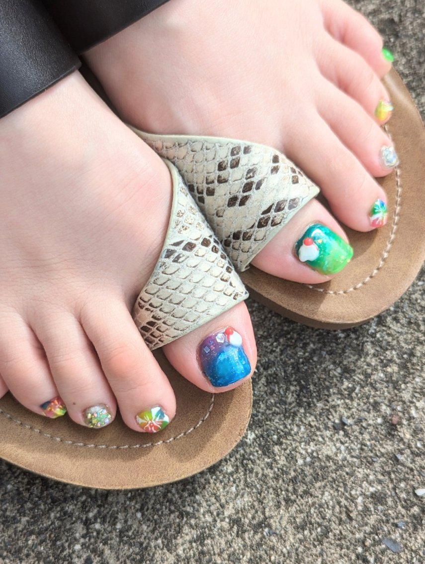 ネイル フットネイル フットネイル 推しネイル | 　aycnailのネイルデザイン