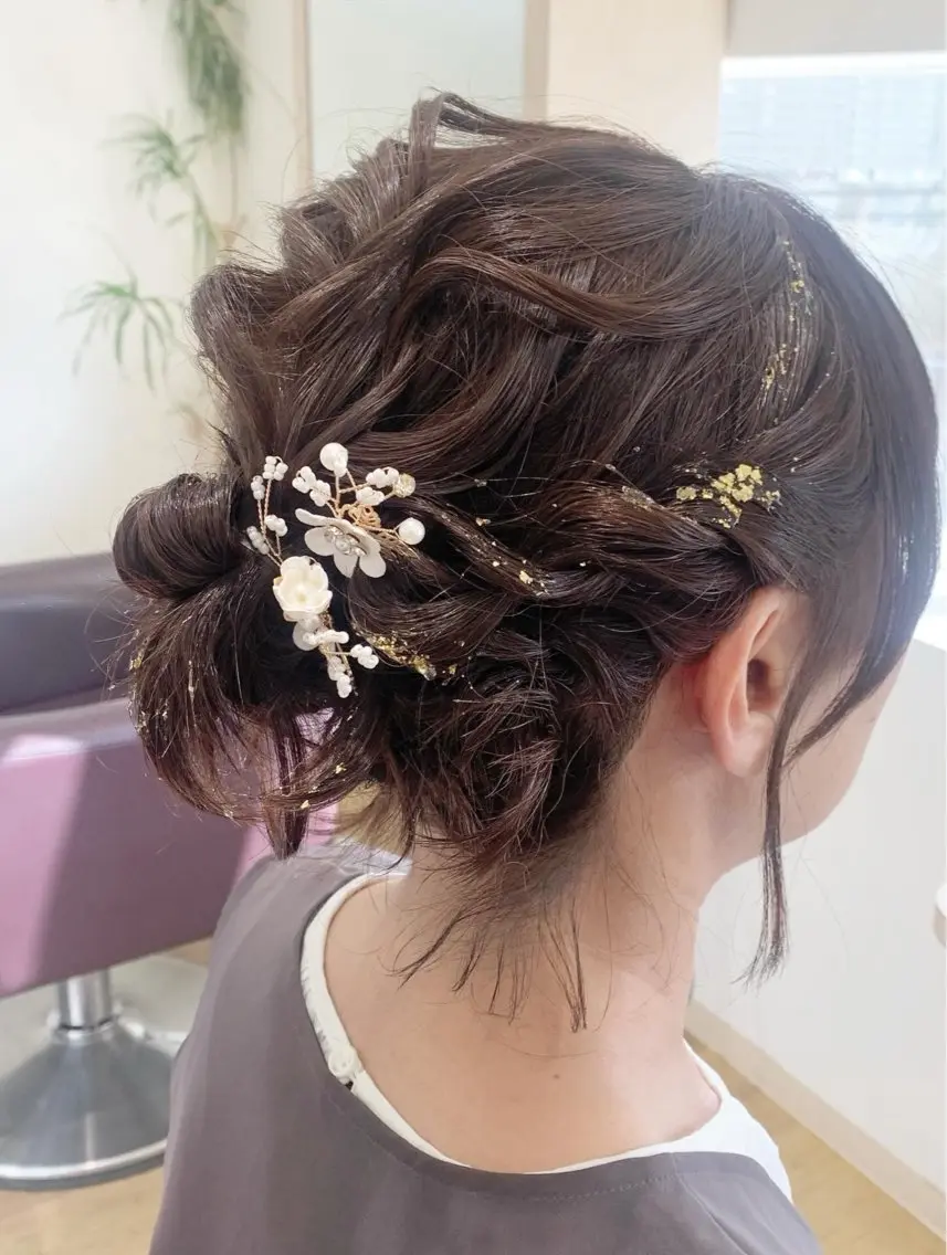 ヘアアレンジ ボブ T つぐみのヘアスタイル