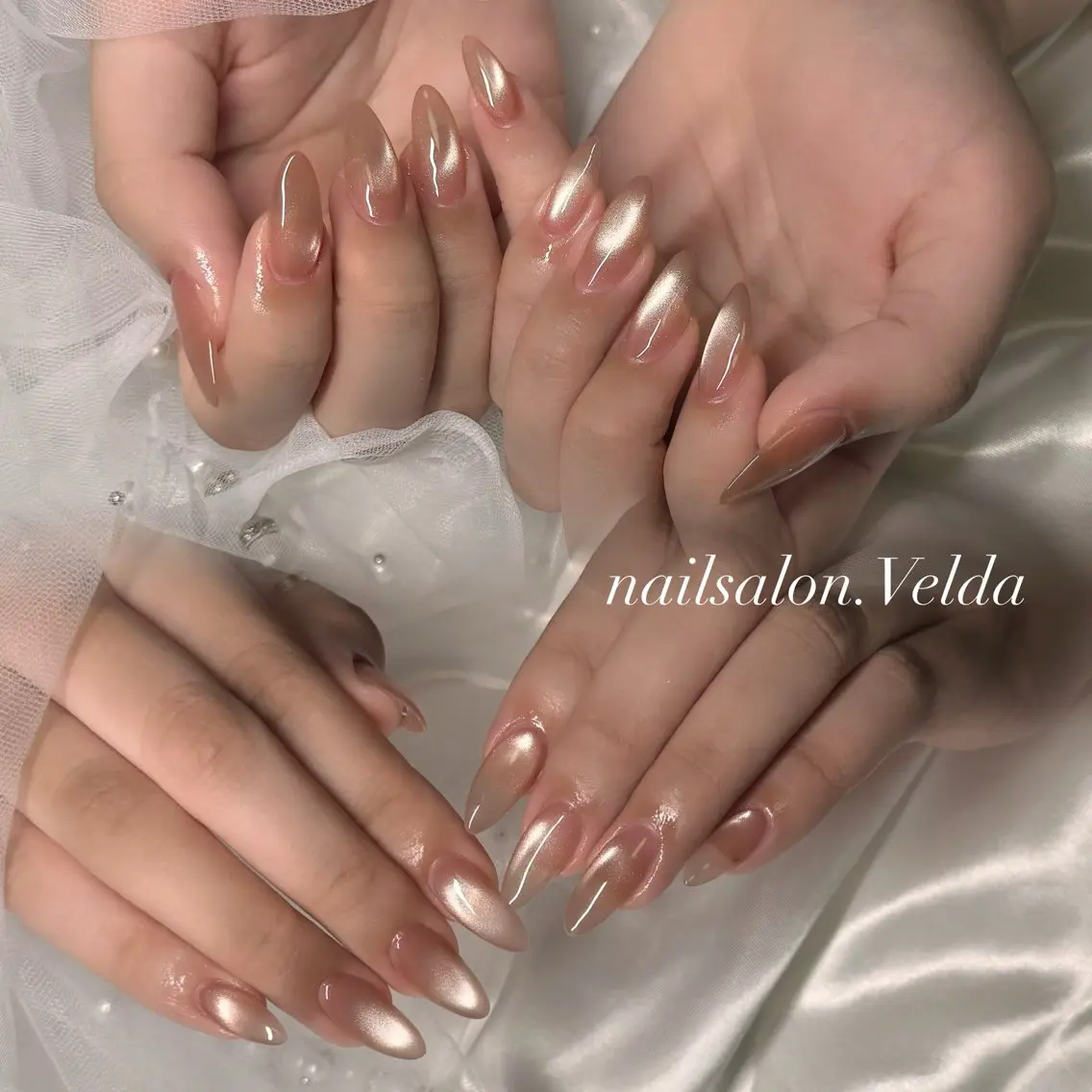 ネイル マグネットネイル マグネットワンカラー ワンカラーネイル ハンドネイル 💎Rina💎 プライベートサロン✨のネイルデザイン