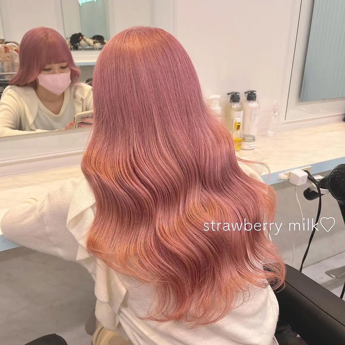 セミロング カラー ヘアアレンジ 愛されカラー🩷 はるなのヘアスタイル