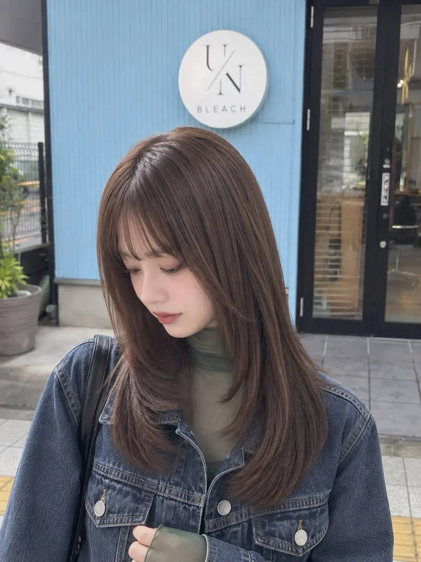 ロング カラー カット ヘアカラー 《髪質改善 UN BLEACH》のヘアスタイル