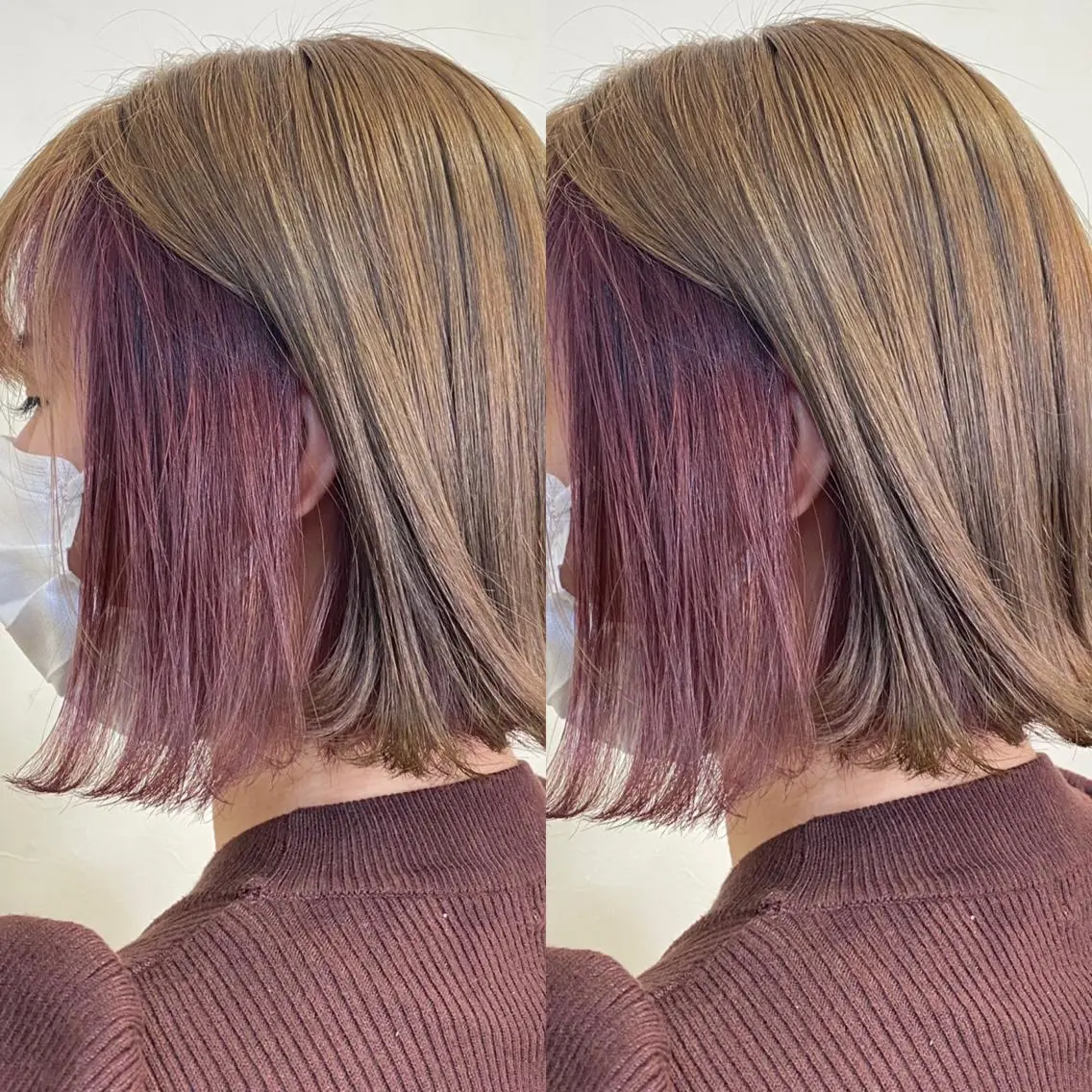 ショート カラー ヘアアレンジ ブリーチ インナーカラー 梅田中崎町髪質改善 /オキヒロト/エコルのヘアスタイル