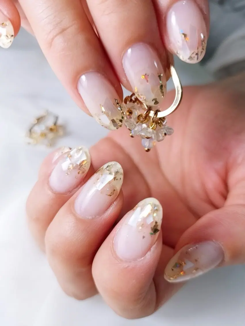 ネイル ゴールド ブライダルネイル ハンドネイル Lilikoi nailのネイルデザイン