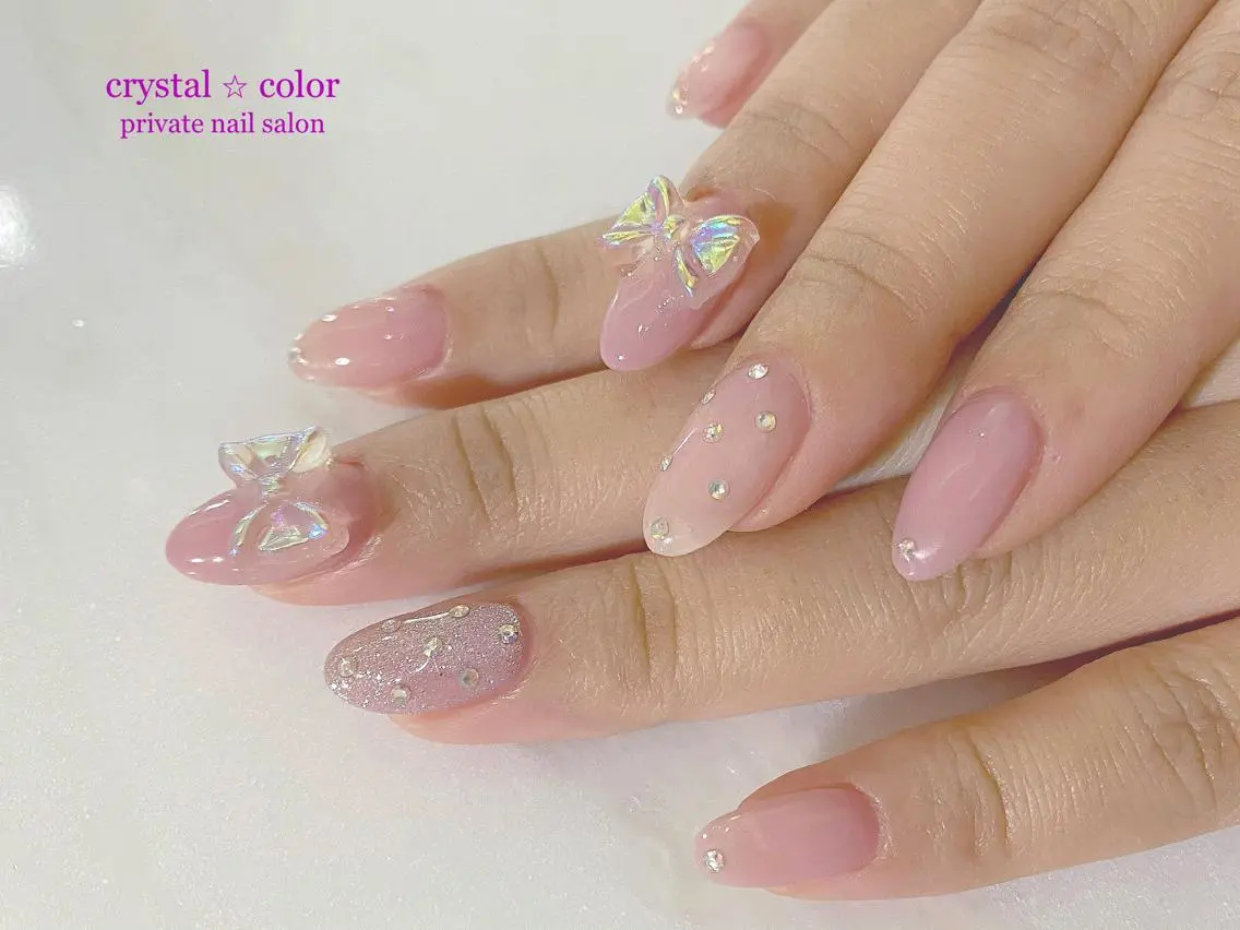 ネイル crystal ⭐︎ colorのネイルデザイン