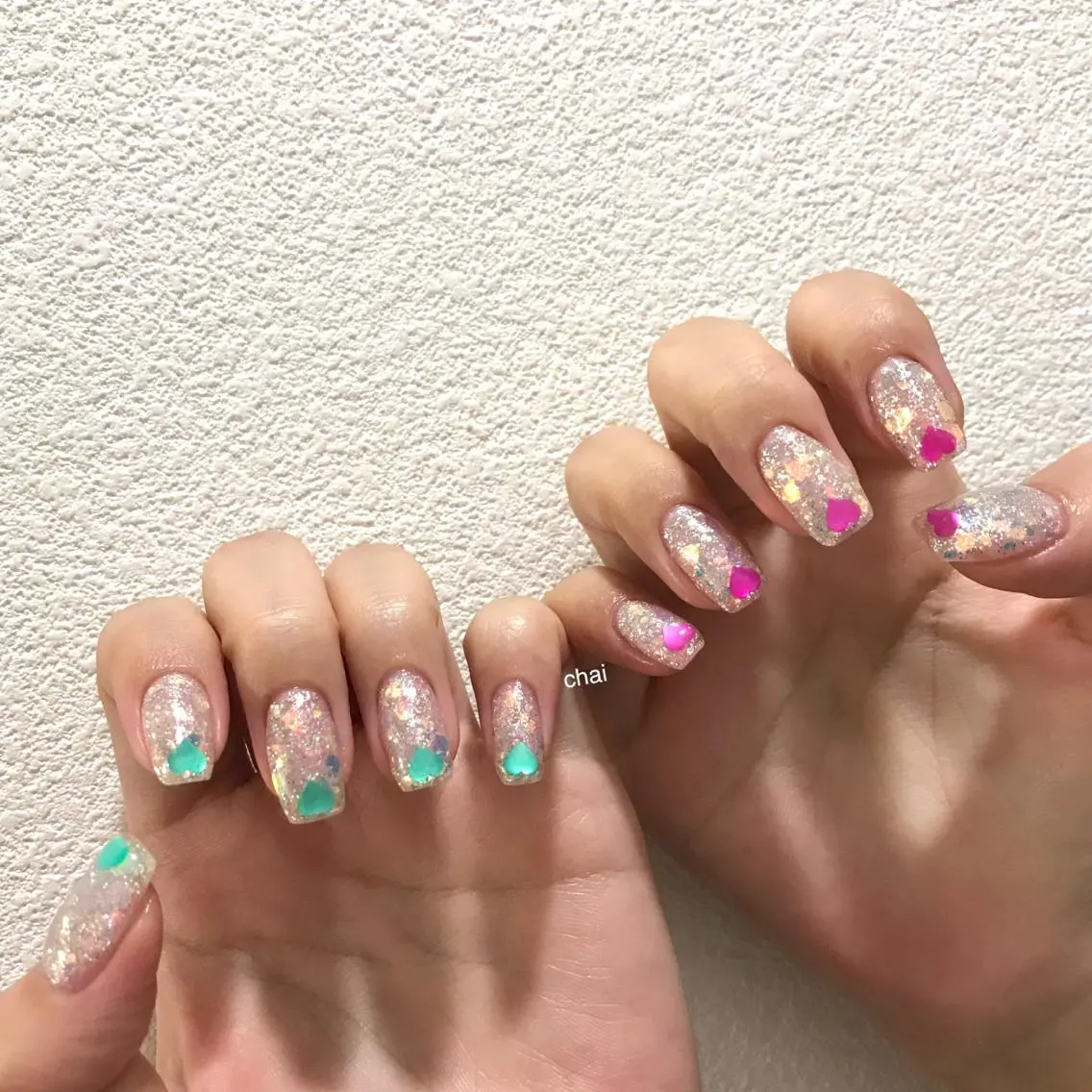 ネイル ハート ハンドネイル chai nail _ai📍鶴橋/桃谷のネイルデザイン