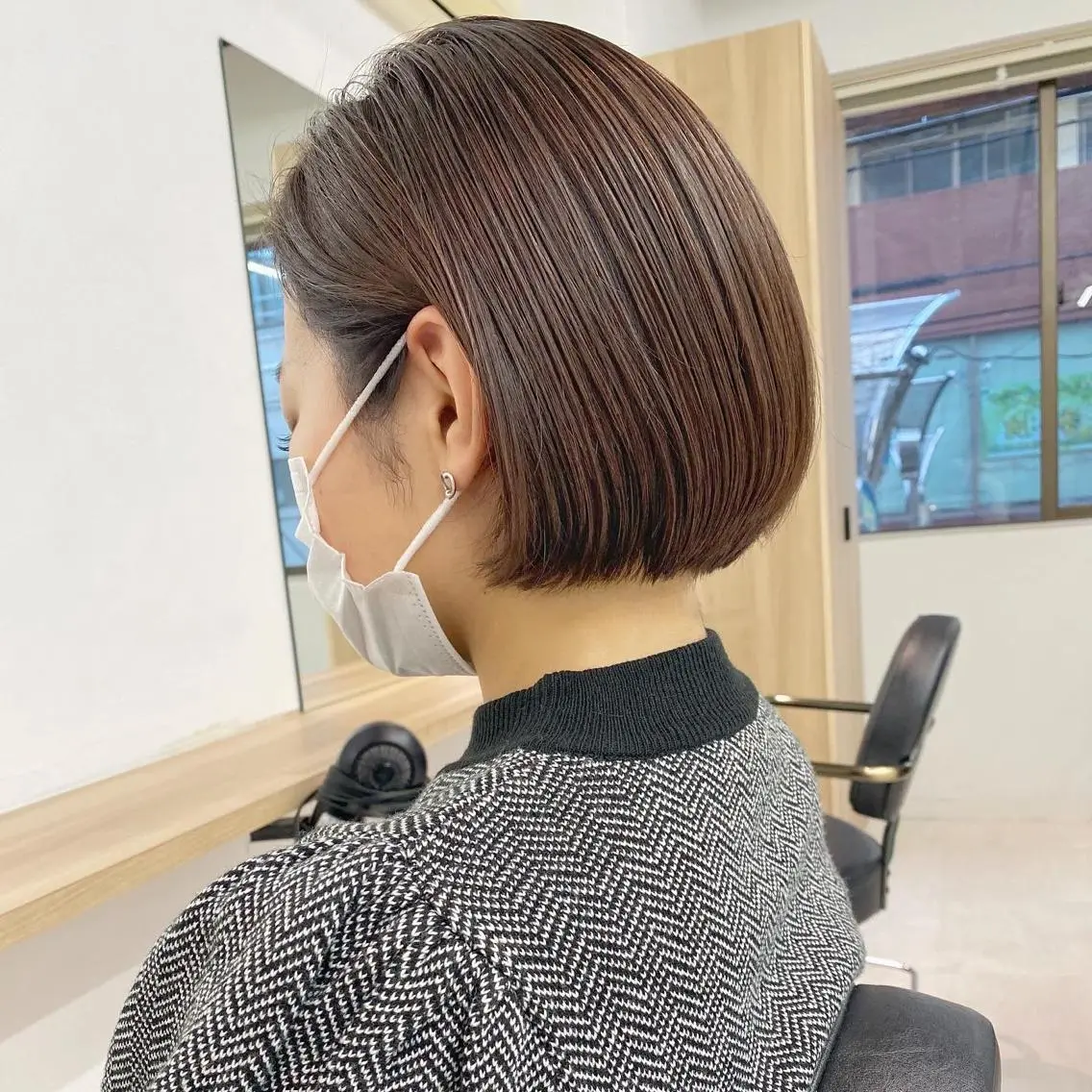 ショート カラー レイヤーボブ/ボブ 仲川和人のヘアスタイル