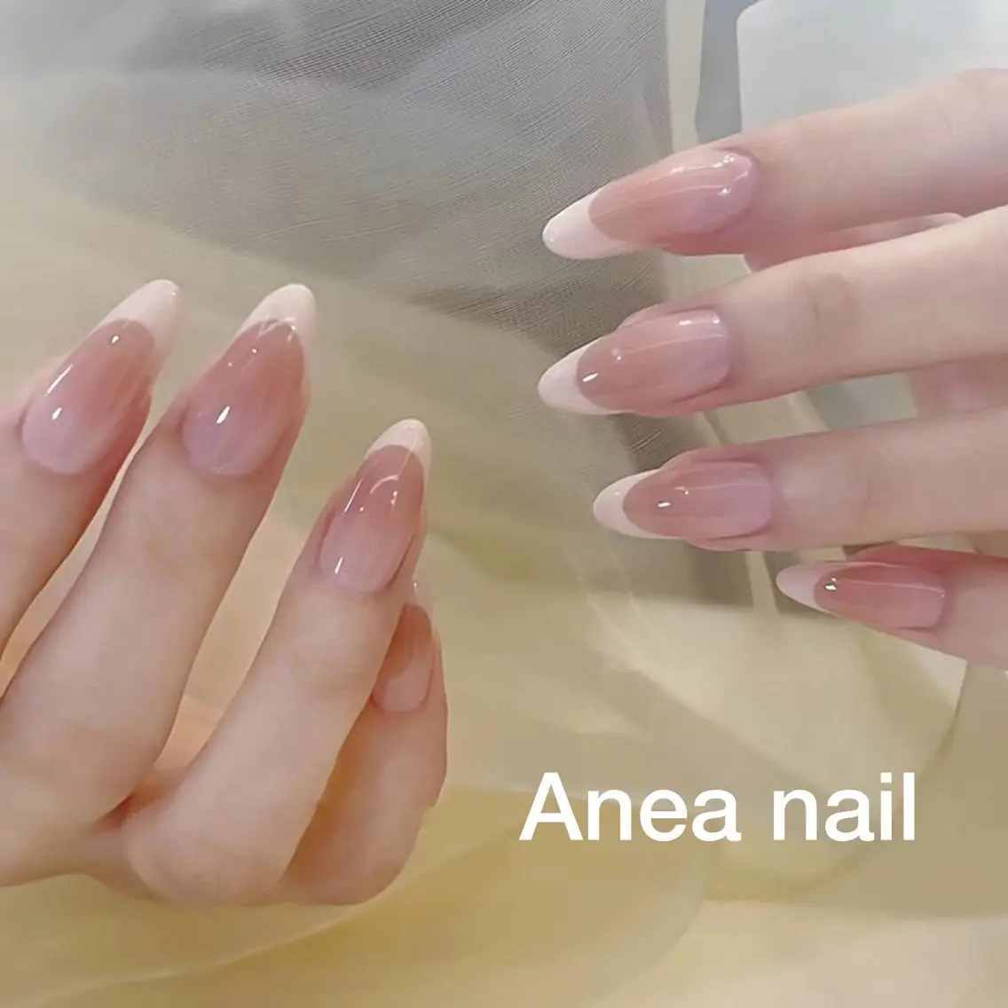 ネイル 長さ出し フレンチネイル ネイルチップ Anea Nailのネイルデザイン