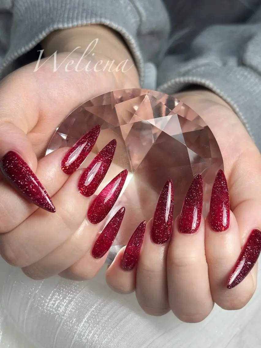 ネイル フラッシュネイル ワンカラーネイル nail salon Welinaのネイルデザイン
