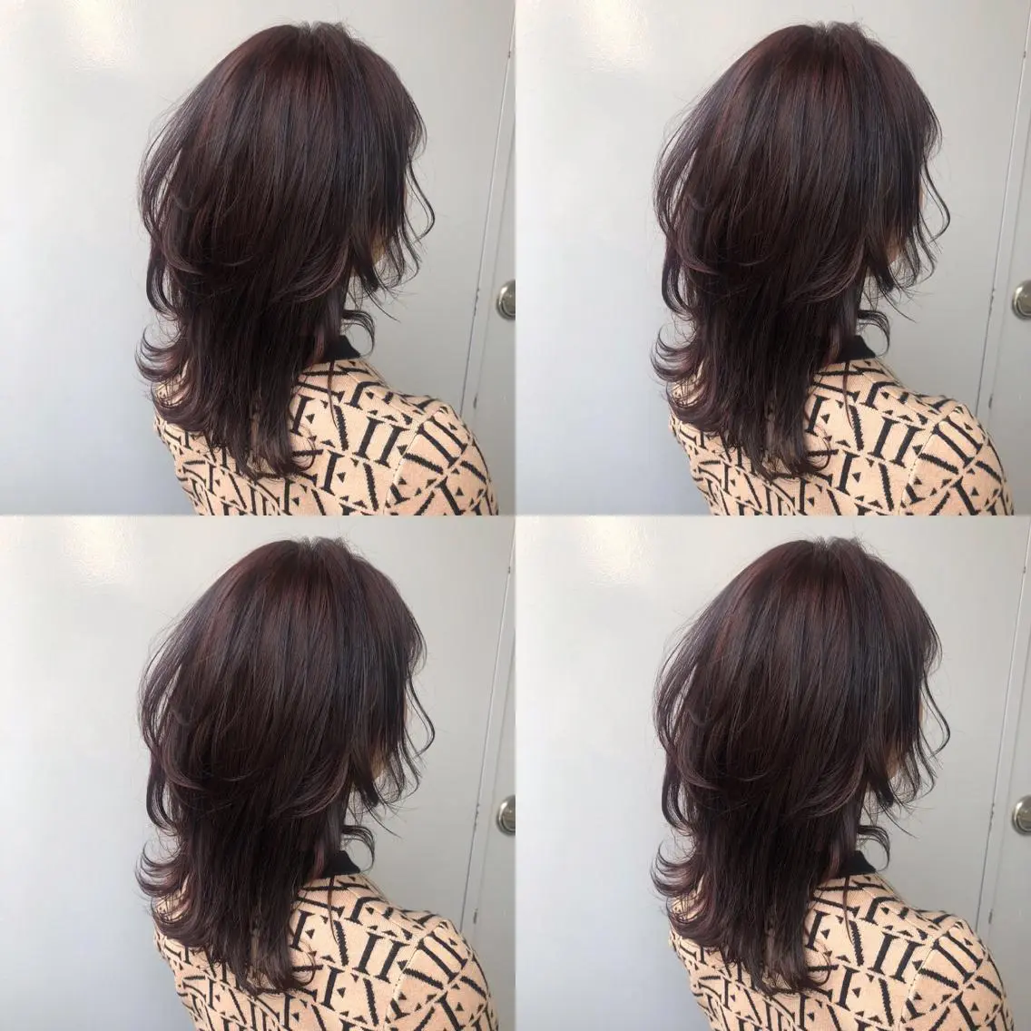 セミロング カラー エフェクトブリーチ 🌟前澤啓太朗のヘアスタイル