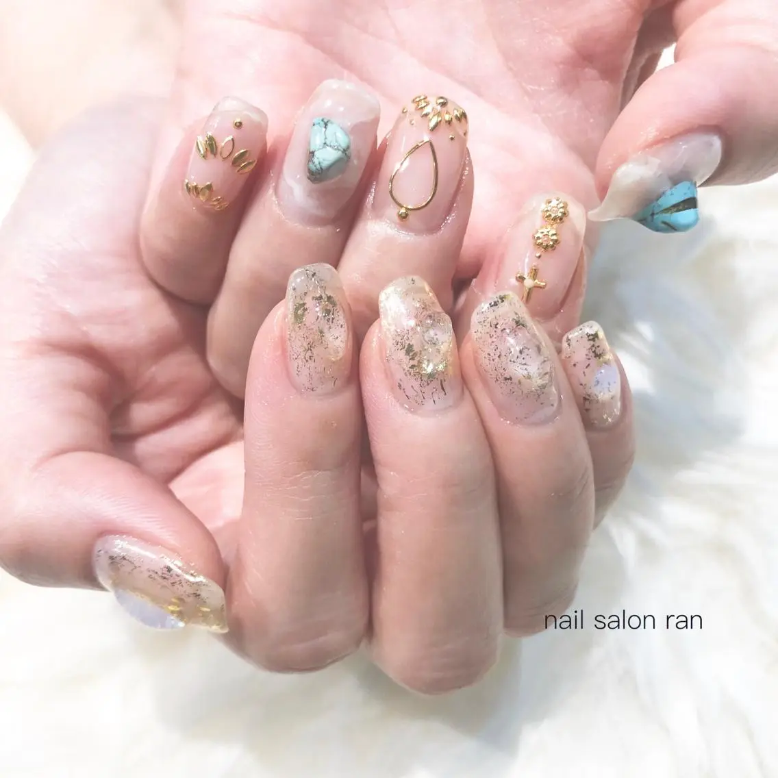 ネイル 持ち込み nailsalon ranのネイルデザイン