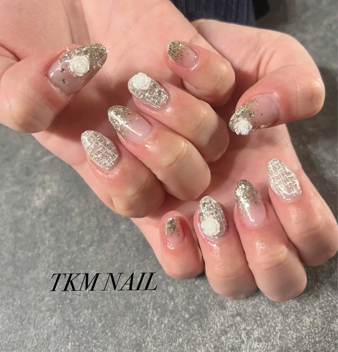 ネイル シンプルネイル ハンドネイル フットネイル ______ TKM  NAILのネイルデザイン