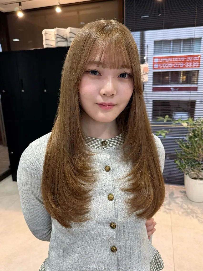 ロング ロングレイヤー レイヤーカット ロング 宮嶋 蓮のヘアスタイル