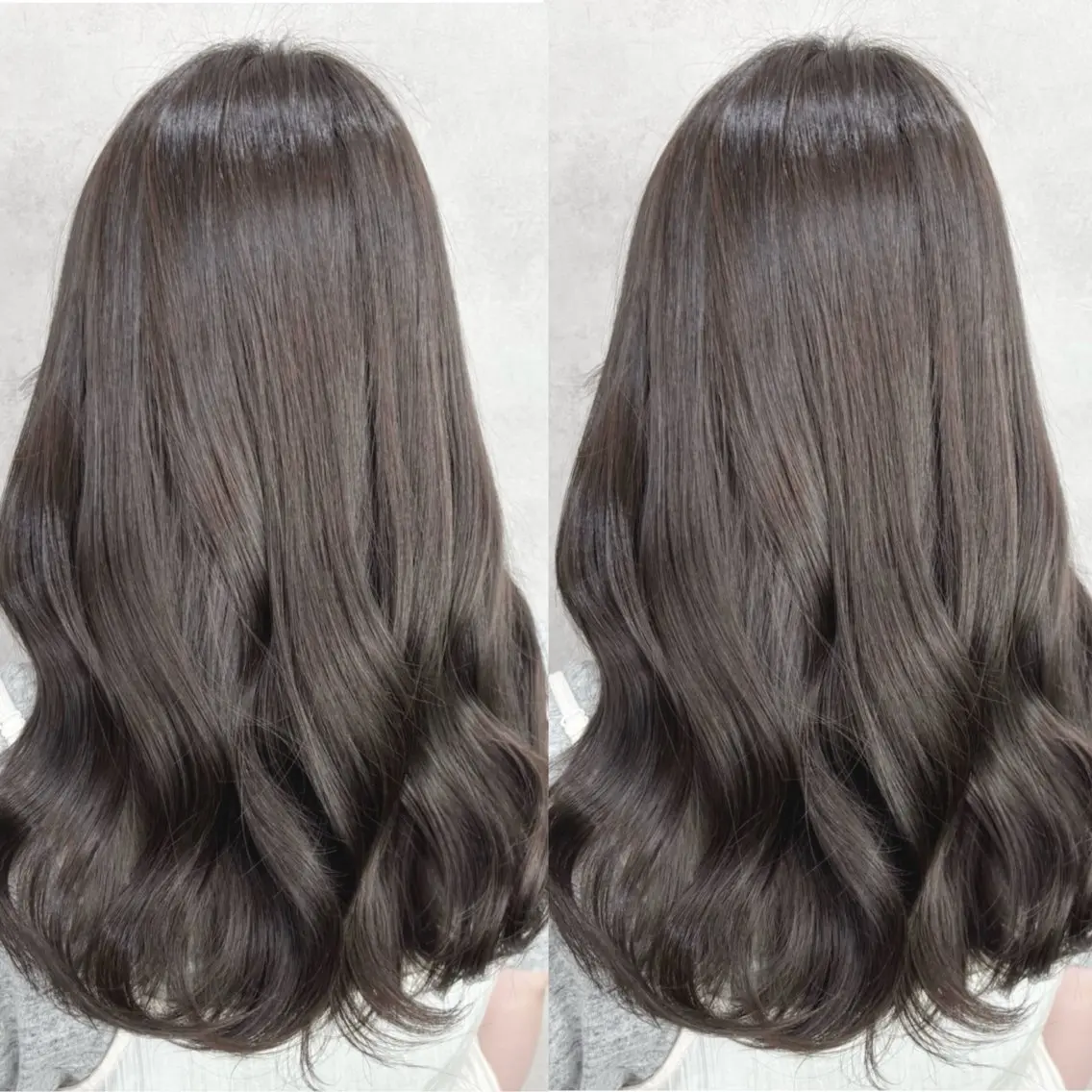 ロング カラー フォギーグレージュ グレージュ ヘアカラー Rin♡透明感ピンク 🎀白肌ラベンダーのヘアスタイル