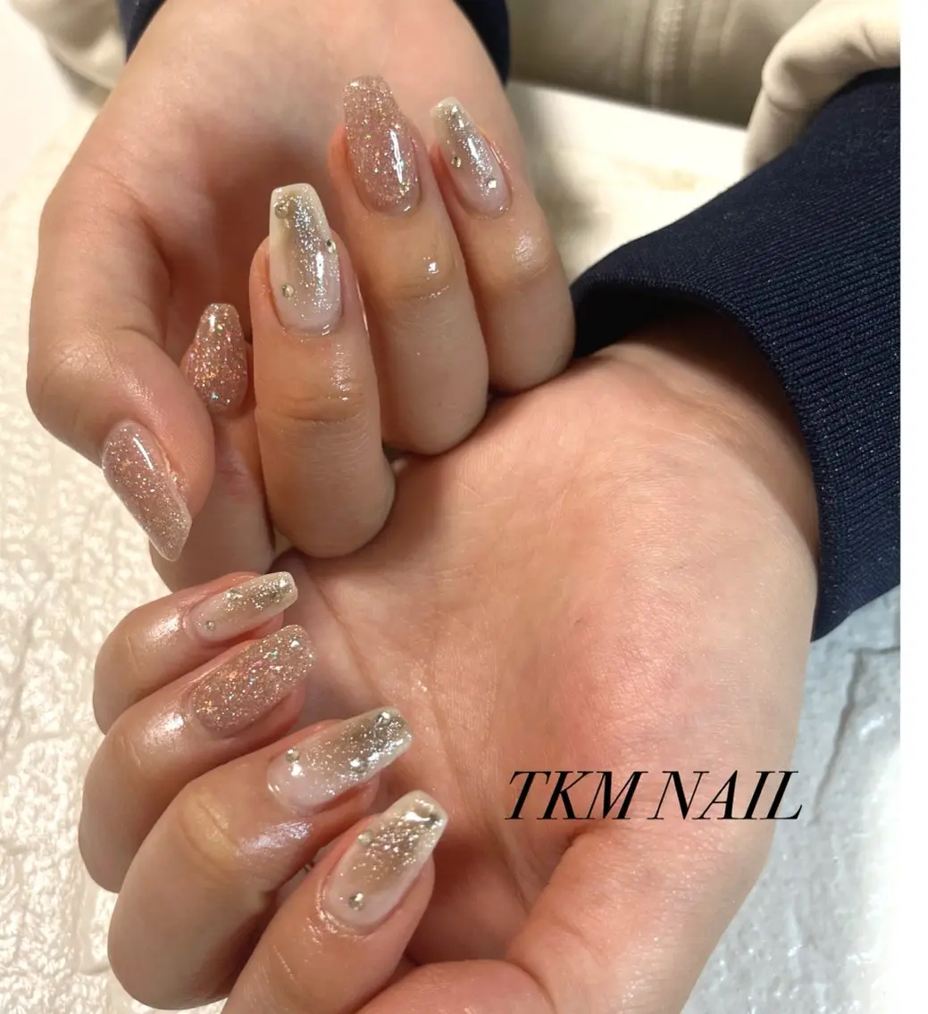 ネイル フラッシュネイル シンプルネイル ______ TKM  NAILのネイルデザイン