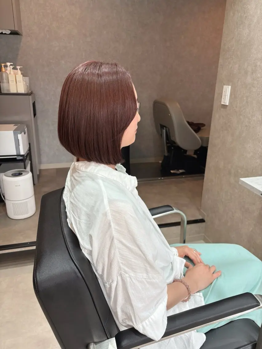 ショート ボブ 韓国風ヘア カット ヘアカラー Mina Akiyamaのヘアスタイル
