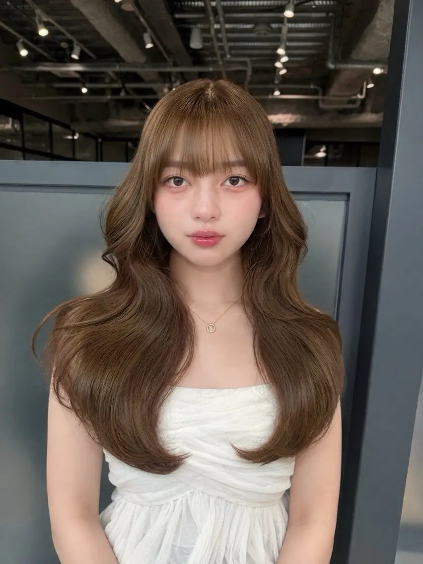 ロング カラー 小林 楓香のヘアスタイル