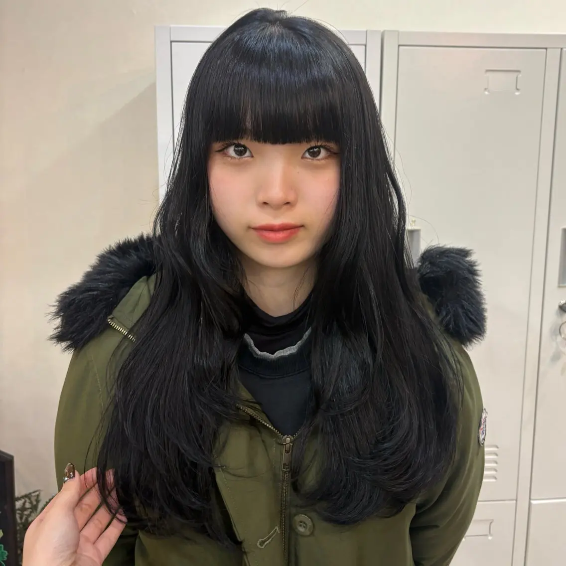 ロング カット ヘアカラー トリートメント MIDORI🎀 透明感/ベージュのヘアスタイル