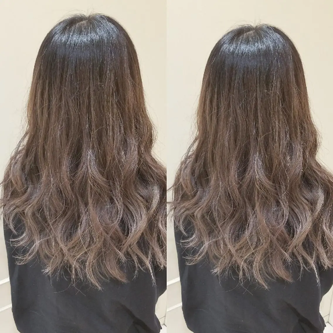 ロング カラー グラデーションカラー グレージュ ハイライトカラー ハイライト ブリーチ・ハイトーン 特化🎉内山のヘアスタイル