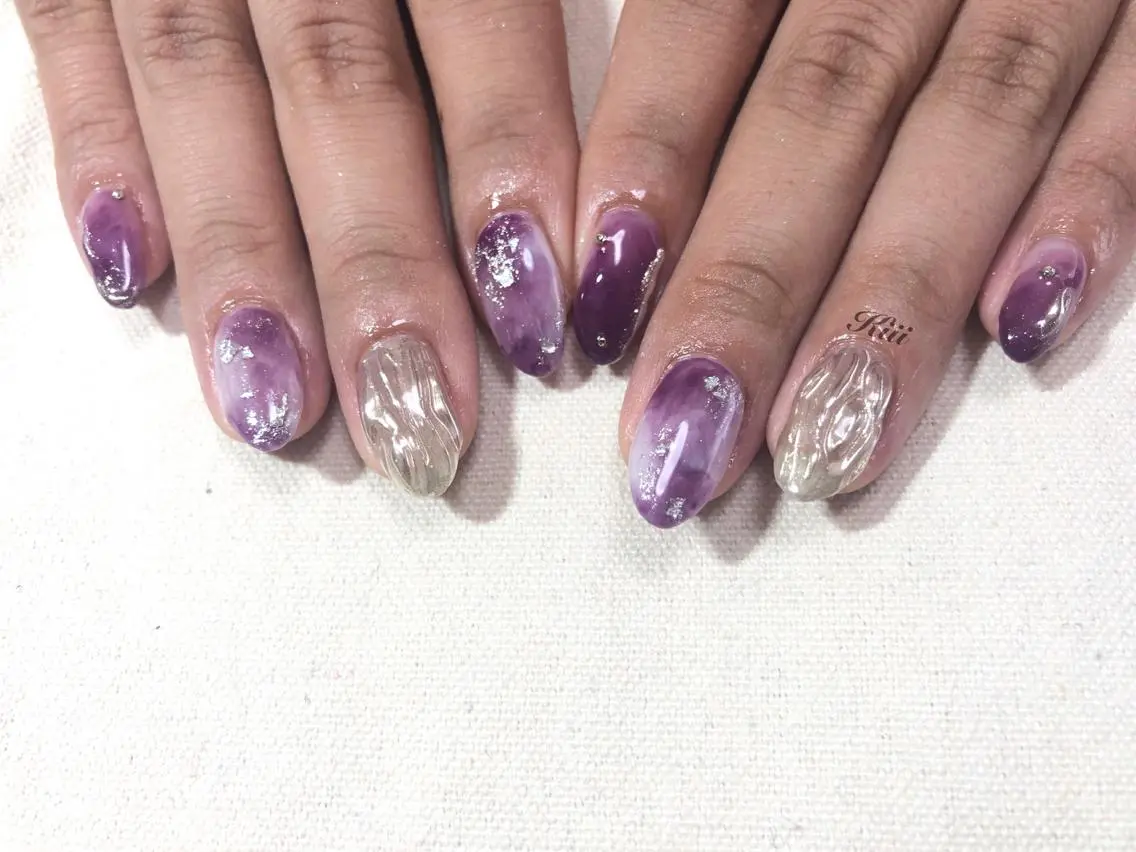 ネイル ハンドネイル フットネイル kiii.__ ✴︎*のネイルデザイン