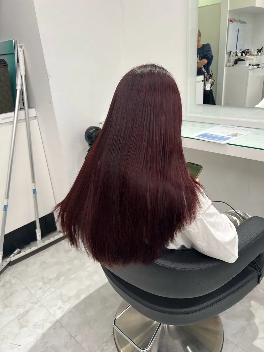 カラー ヘアカラー トリートメント ヘッドスパ ヘアセット ブリーチなし透明感 💗RYOTAのヘアスタイル