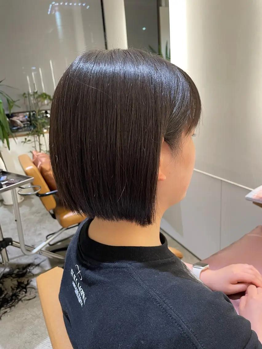 ミディアム ショートボブ ボブ 銀座骨格診断似合わせ 美容師中島年紀のヘアスタイル